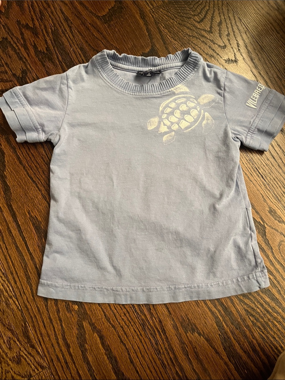Vilebrequin Light Blue Kids Turtle Tee